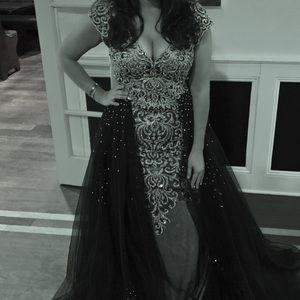 Elaborate embellished gown